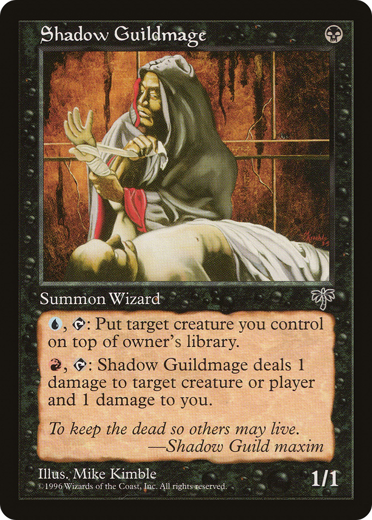 Shadow Guildmage (MIR-140) [Mirage] MTG Single Wizards of the Coast