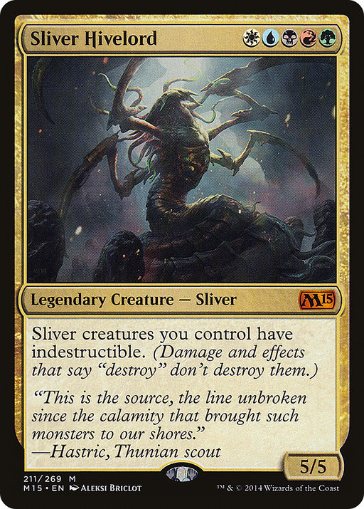 Sliver Hivelord (M15-211) [Magic 2015] Foil MTG Single Wizards of the Coast