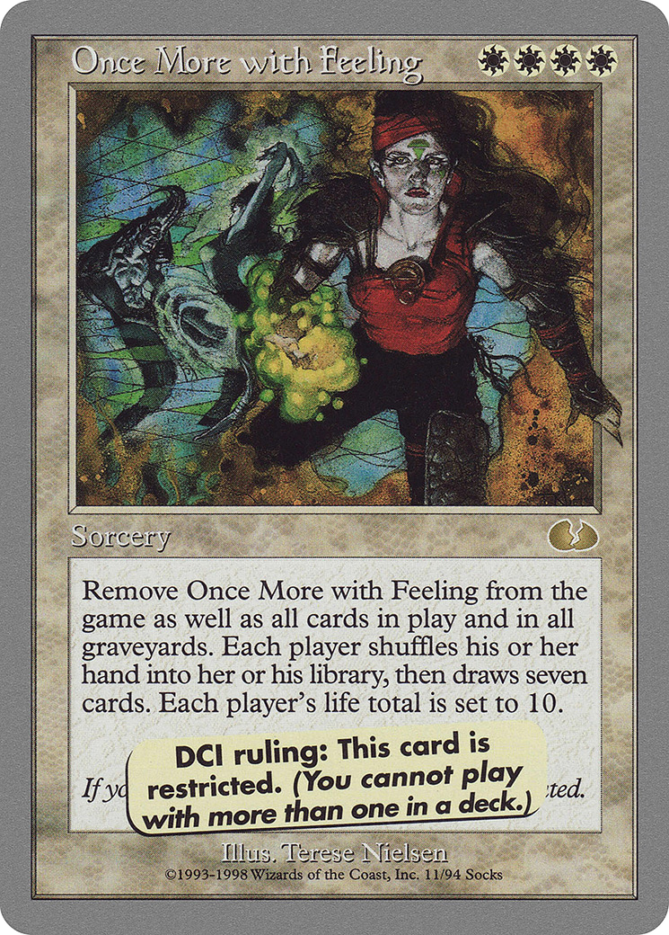 Once More with Feeling (UGL-011) [Unglued] MTG Single Wizards of the Coast