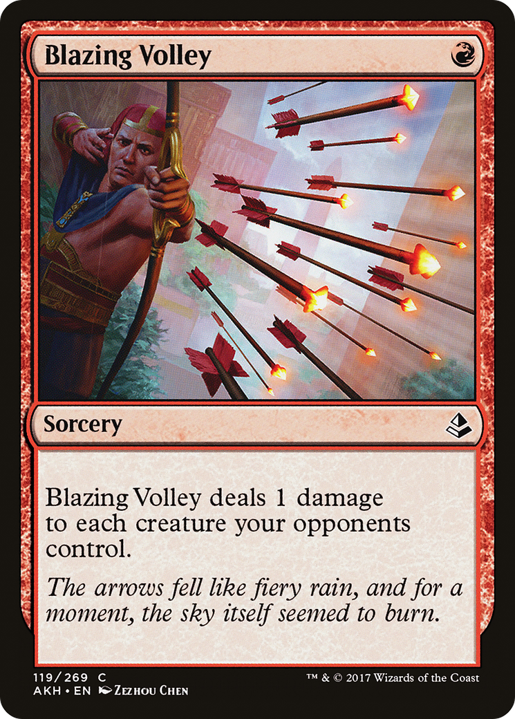 Blazing Volley (AKH-119) [Amonkhet] Foil MTG Single Wizards of the Coast