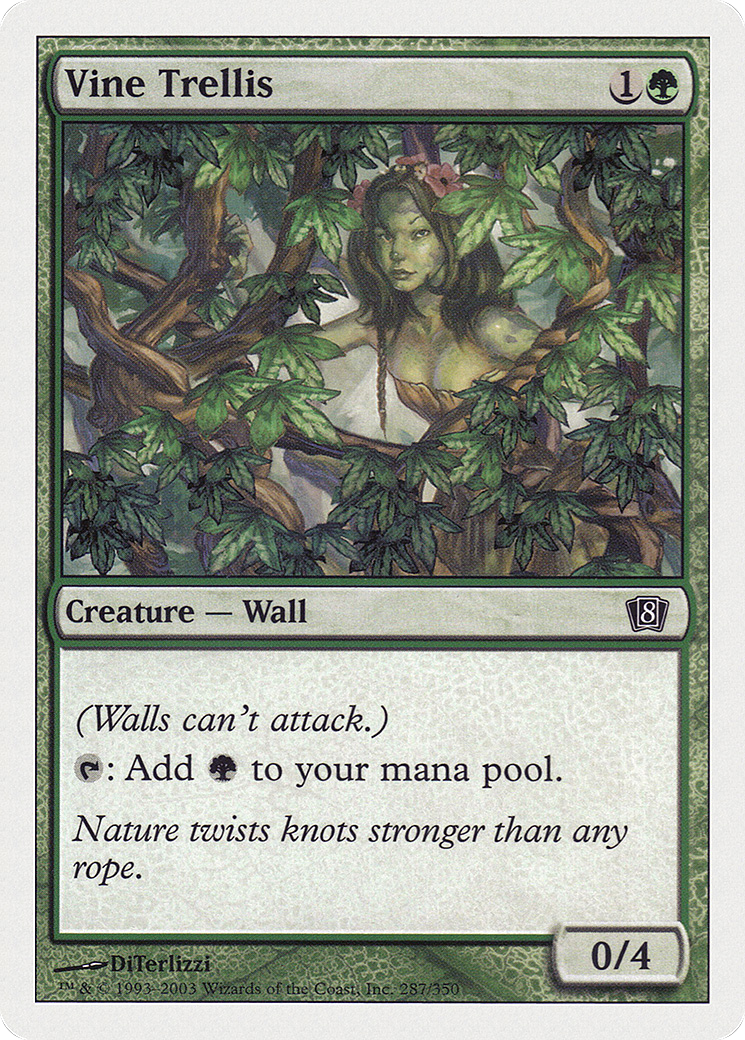 Vine Trellis (8ED-287) [8th Edition] MTG Single Wizards of the Coast