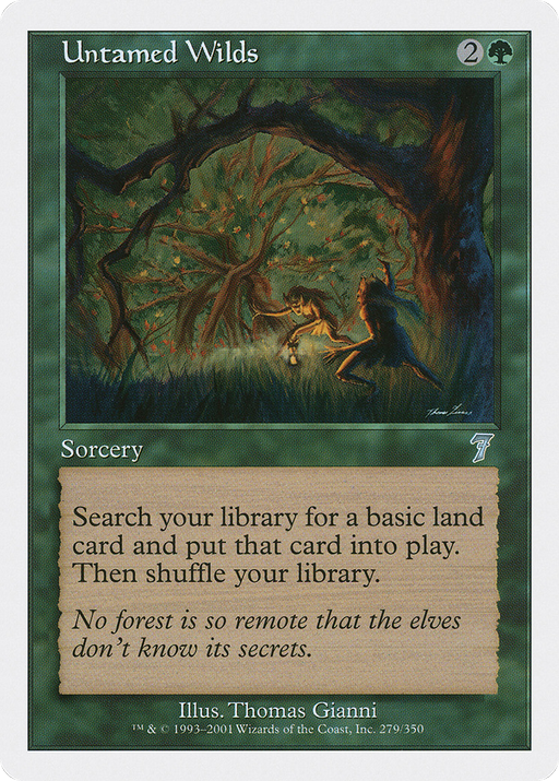 Untamed Wilds (7ED-279) [7th Edition] Foil MTG Single Wizards of the Coast