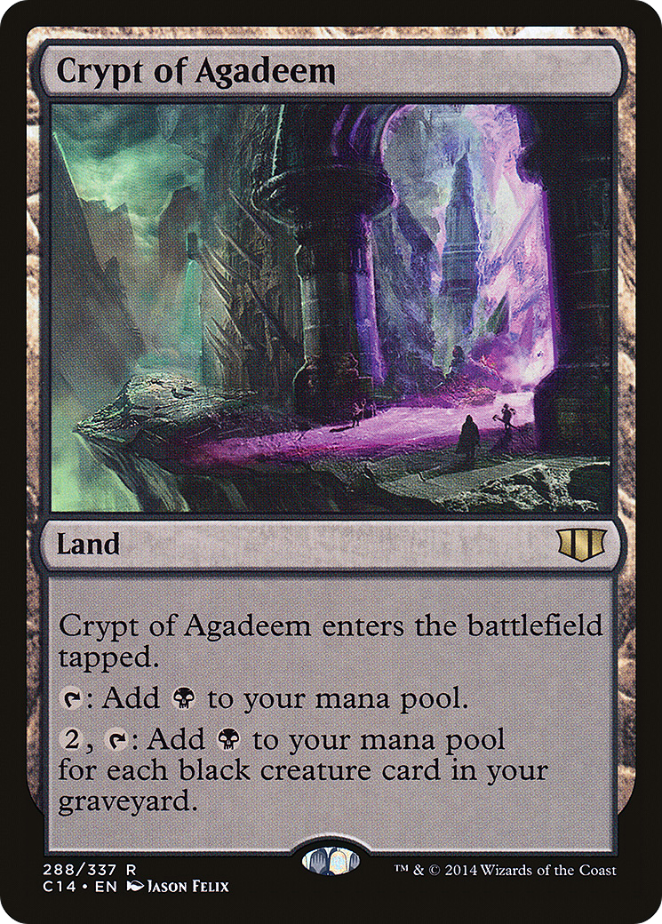 Crypt of Agadeem (C14-288) [Commander 2014] MTG Single Wizards of the Coast