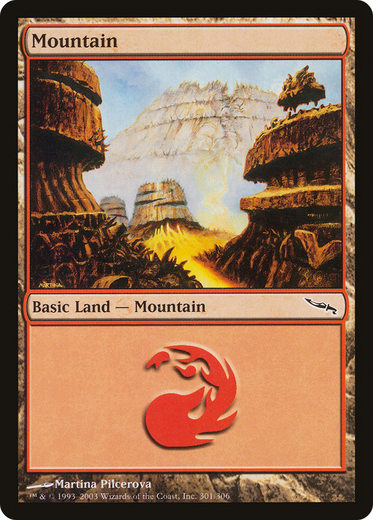 Mountain (MRD-301) [Mirrodin] Foil MTG Single Wizards of the Coast