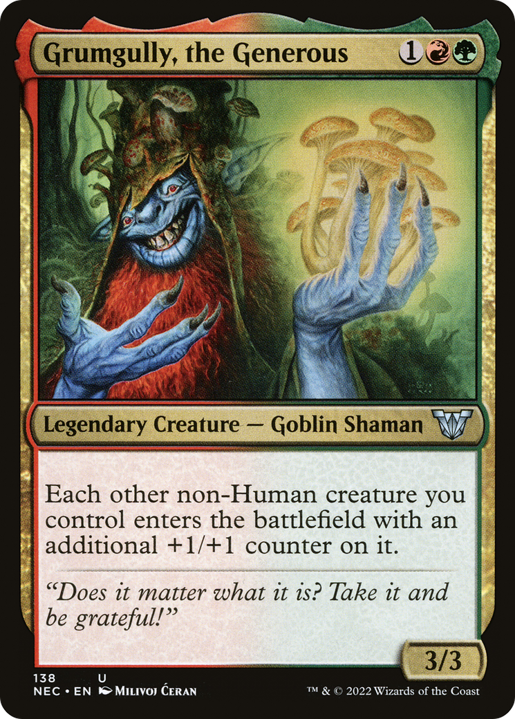 Grumgully, the Generous (NEC-138) [Neon Dynasty Commander] MTG Single Wizards of the Coast