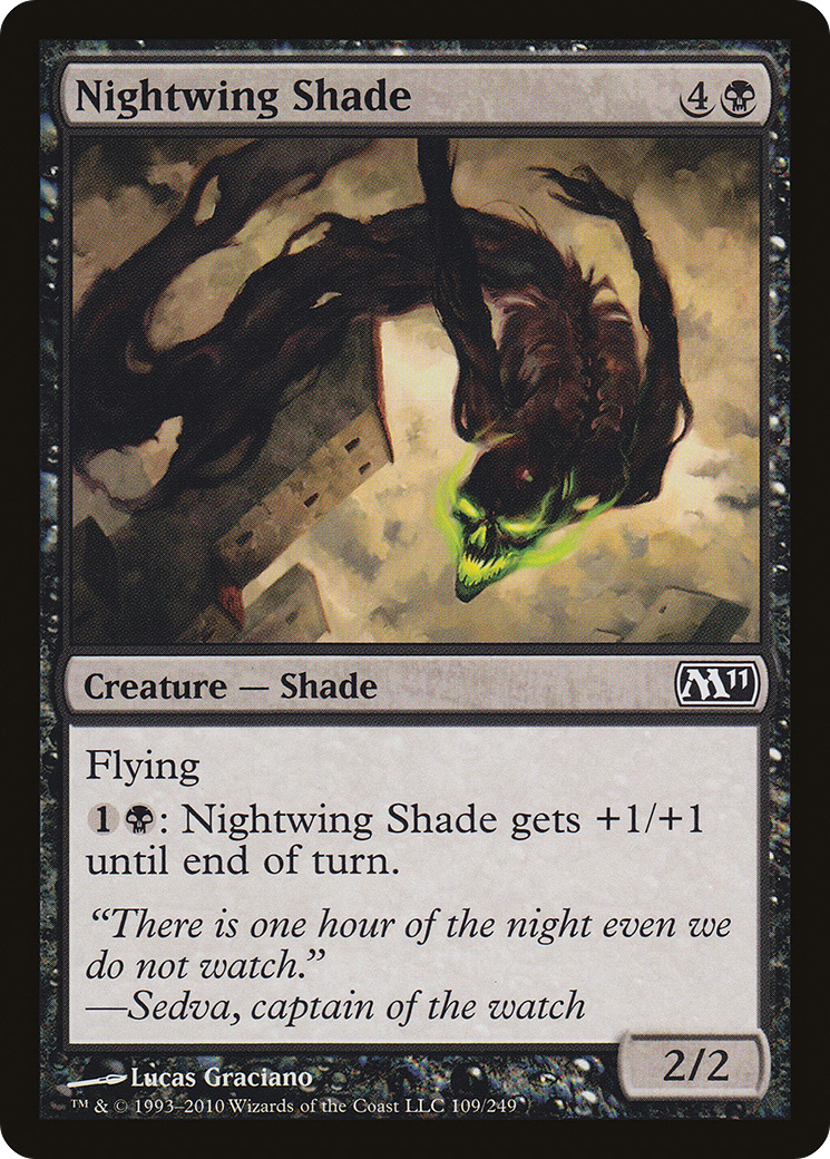 Nightwing Shade (M11-109) [Magic 2011] Foil MTG Single Wizards of the Coast