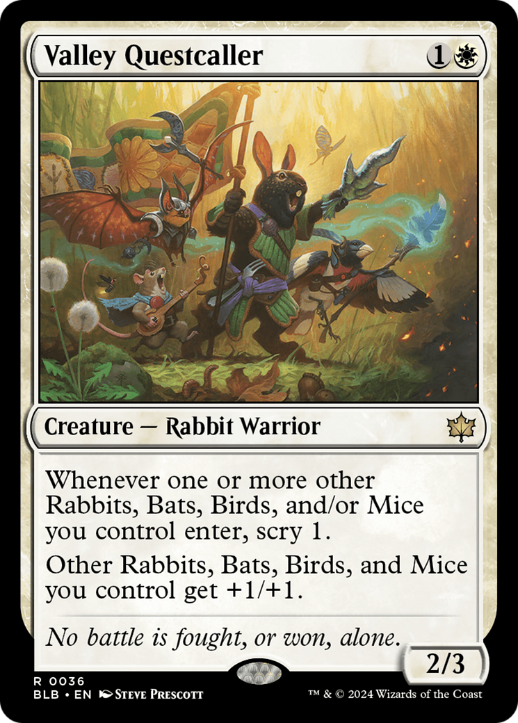 Valley Questcaller (BLB-036) [Bloomburrow] Foil MTG Single Wizards of the Coast