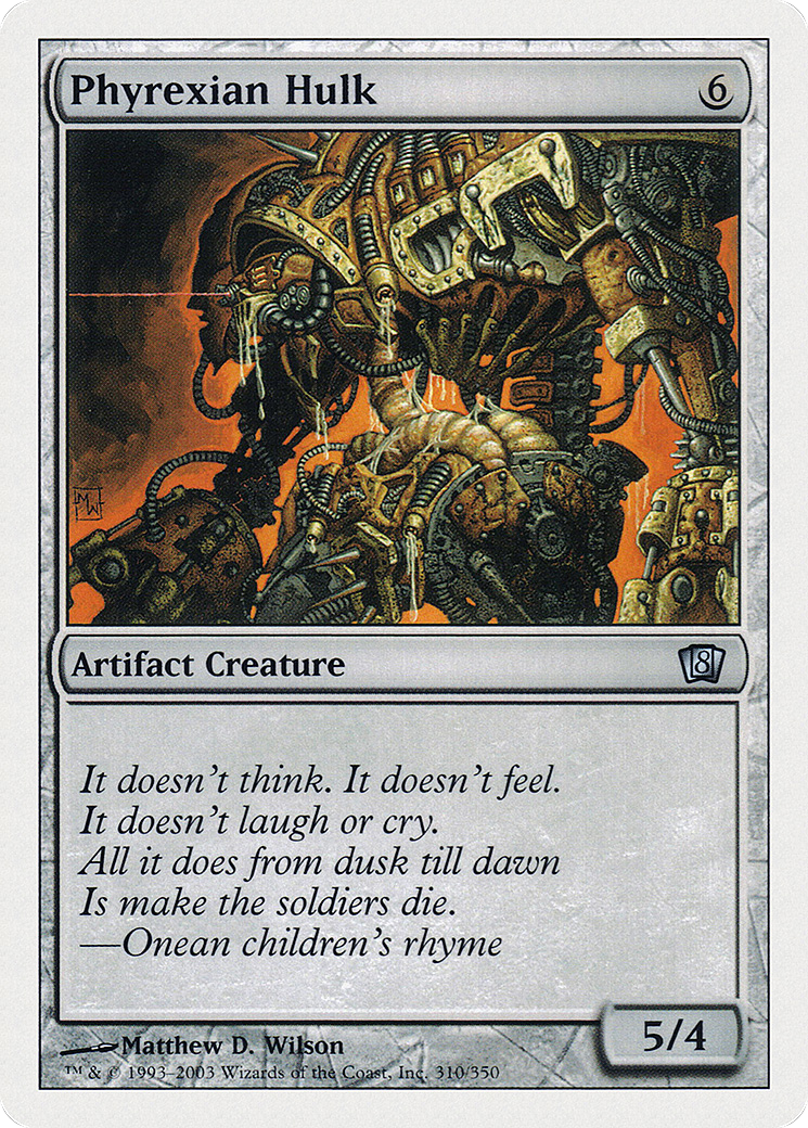 Phyrexian Hulk (8ED-310) [8th Edition] Foil MTG Single Wizards of the Coast
