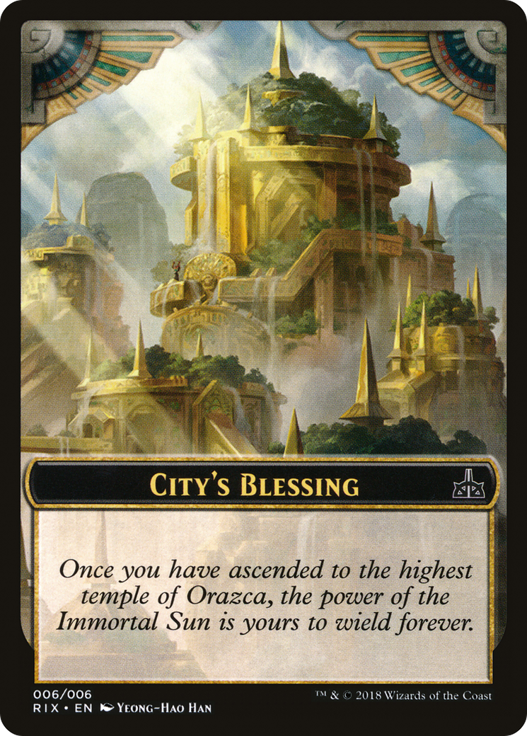City's Blessing (RIX-006) [Tokens] Rivals of Ixalan Tokens MTG Single Wizards of the Coast