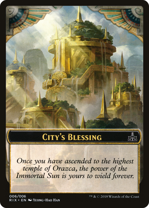City's Blessing (RIX-006) [Tokens] Rivals of Ixalan Tokens MTG Single Wizards of the Coast