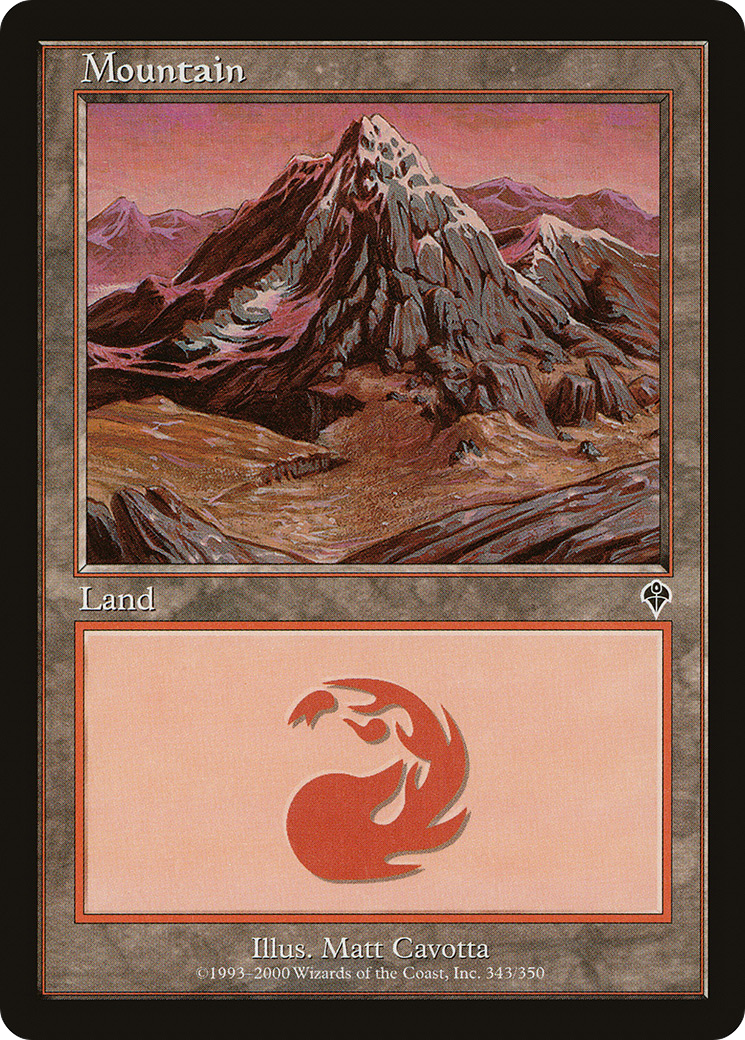 Mountain (INV-343) [Invasion] MTG Single Wizards of the Coast