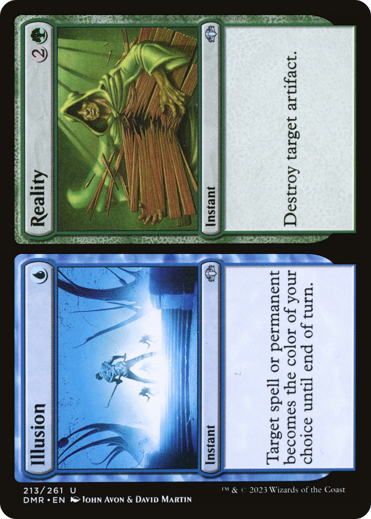 Illusion // Reality (DMR-213) [Dominaria Remastered] MTG Single Wizards of the Coast