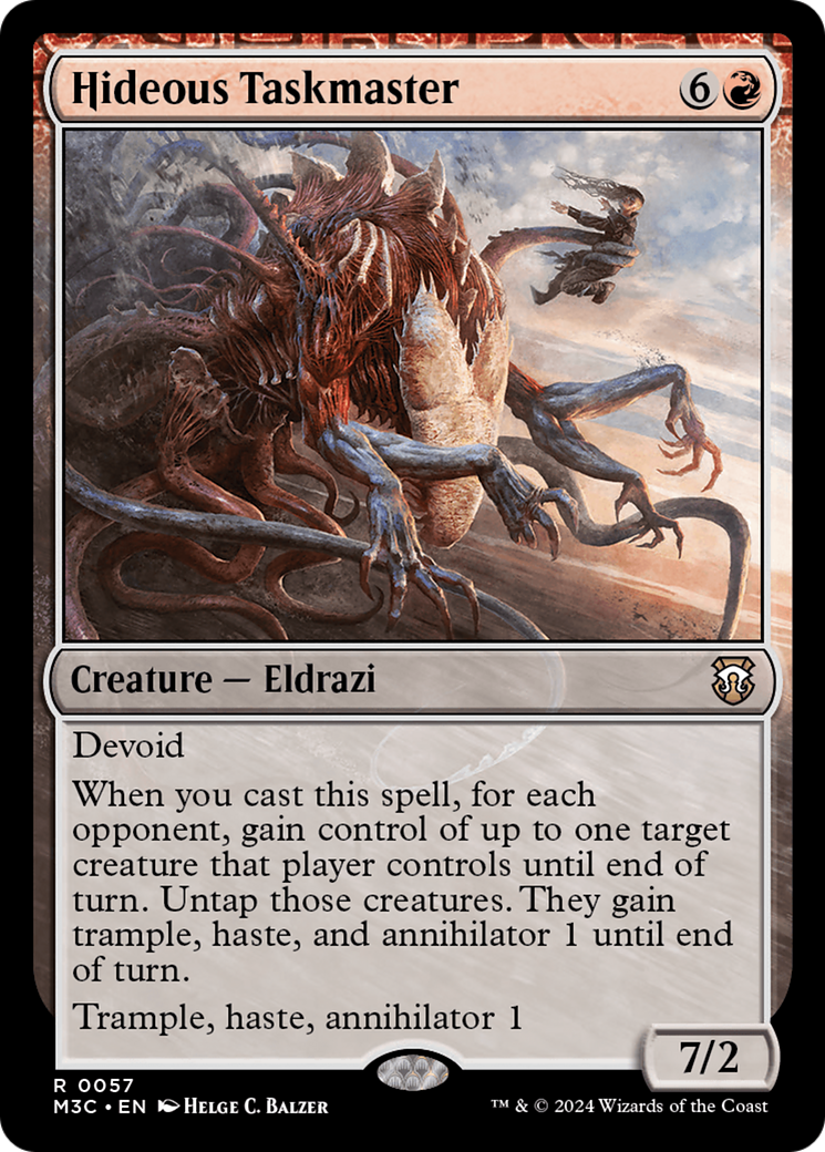 Hideous Taskmaster (M3C-057) [Modern Horizons 3 Commander] Foil MTG Single Wizards of the Coast