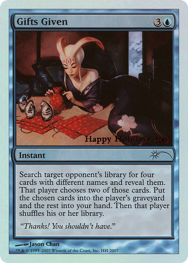 Gifts Given (SPECIAL-2007) [Misc] Happy Holidays Foil MTG Single Wizards of the Coast