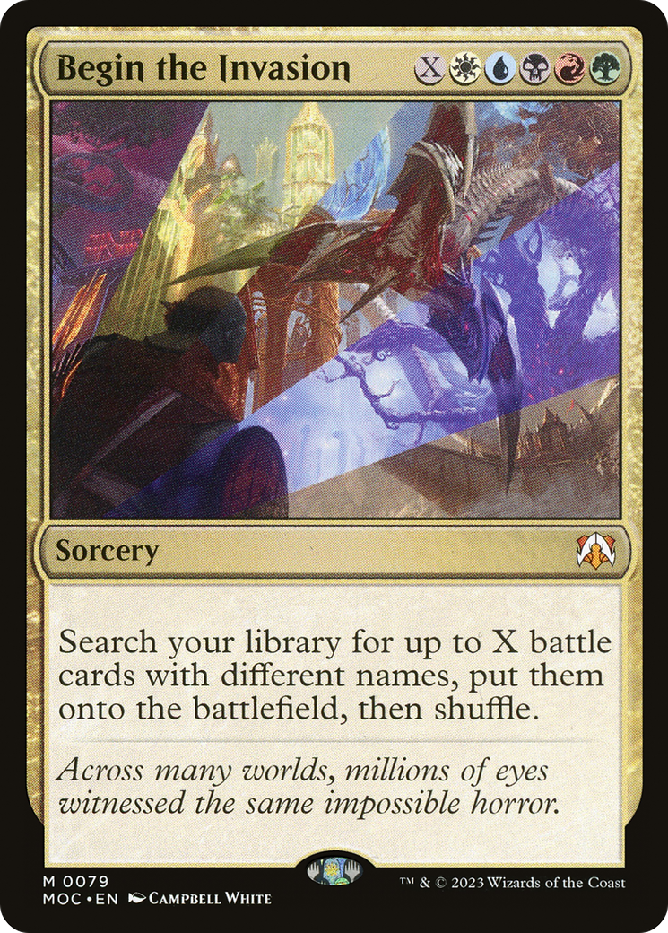 Begin the Invasion (MOC-079) [March of the Machine Commander] MTG Single Wizards of the Coast