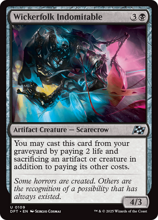 Wickerfolk Indomitable (DFT-109) [Aetherdrift] MTG Single Wizards of the Coast