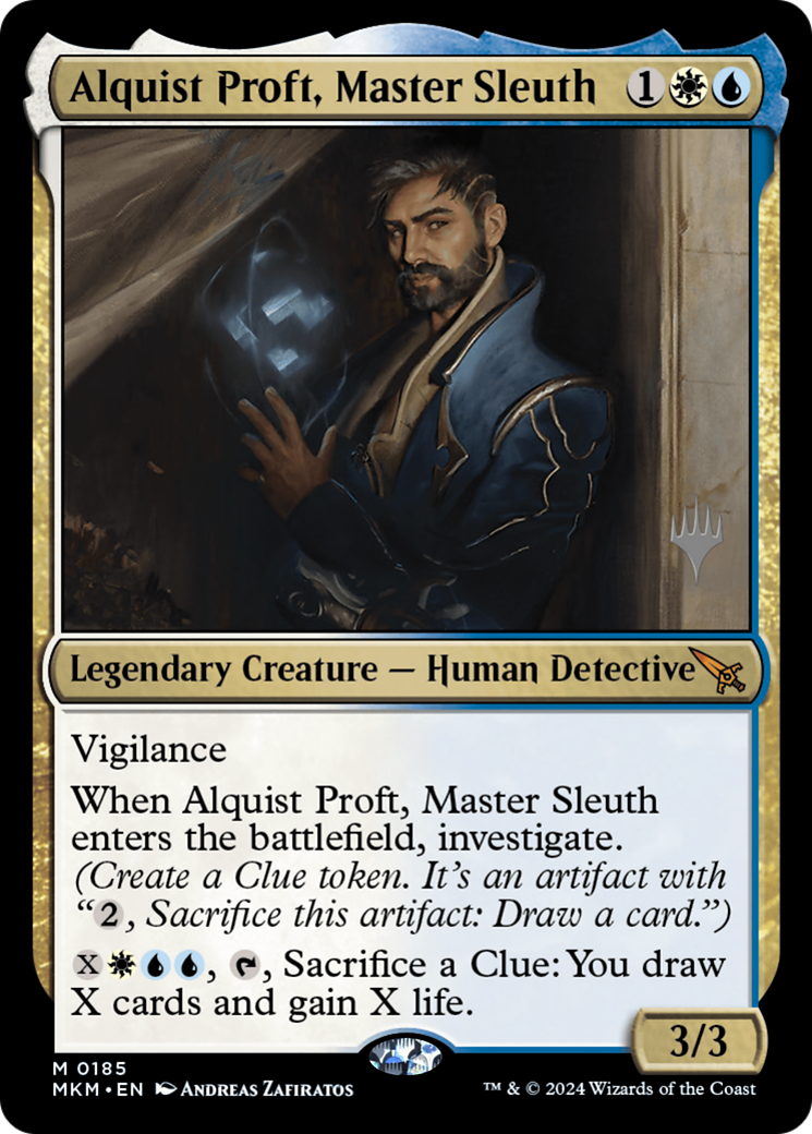 Alquist Proft, Master Sleuth (PPMKM-185) [Murders at Karlov Manor Promos] MTG Single Wizards of the Coast
