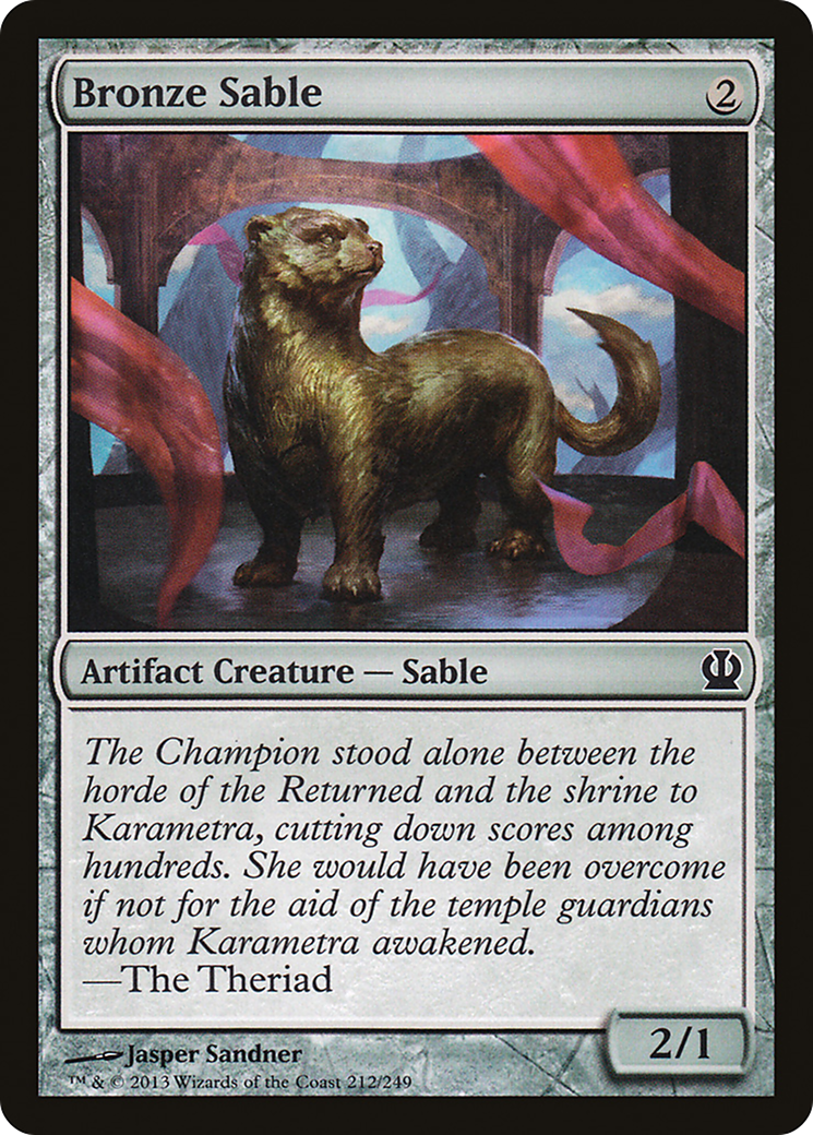 Bronze Sable (THS-212) [Theros] MTG Single Wizards of the Coast