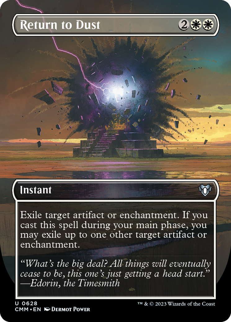 Return to Dust (CMM-628) [Commander Masters] (Borderless) MTG Single Wizards of the Coast