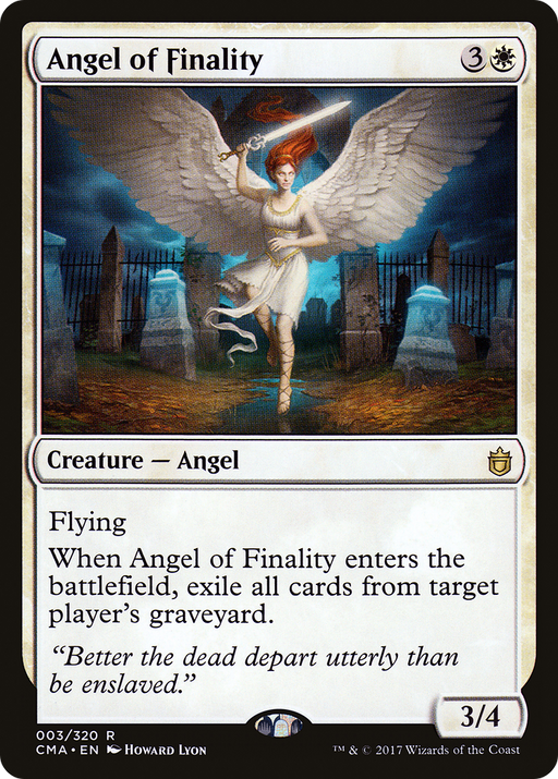 Angel of Finality (CMA-003) [Commander Anthology] MTG Single Wizards of the Coast