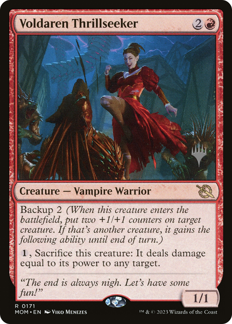 Voldaren Thrillseeker (PPMOM-171) [March of the Machine Promos] Foil MTG Single Wizards of the Coast