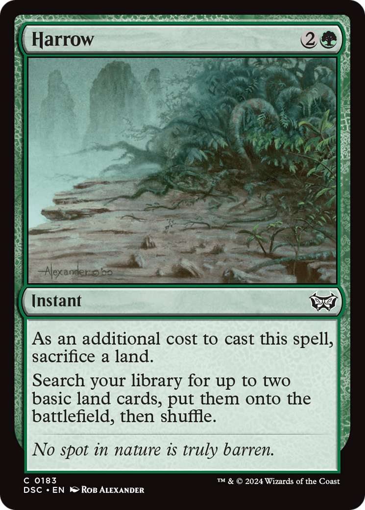Harrow (DSC-183) [Duskmourn: House of Horror Commander] MTG Single Wizards of the Coast