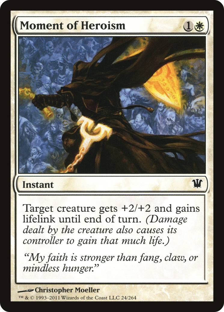 Moment of Heroism (ISD-024) [Innistrad] Foil MTG Single Wizards of the Coast