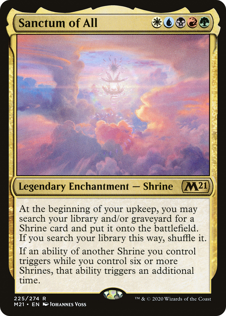 Sanctum of All (M21-225) [Core Set 2021] Foil MTG Single Wizards of the Coast