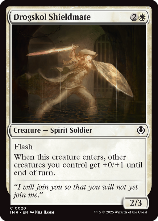 Drogskol Shieldmate (INR-020) [Innistrad Remastered] MTG Single Wizards of the Coast