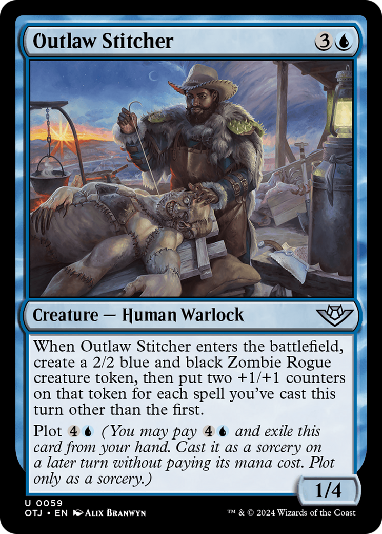 Outlaw Stitcher (OTJ-059) [Outlaws of Thunder Junction] MTG Single Wizards of the Coast