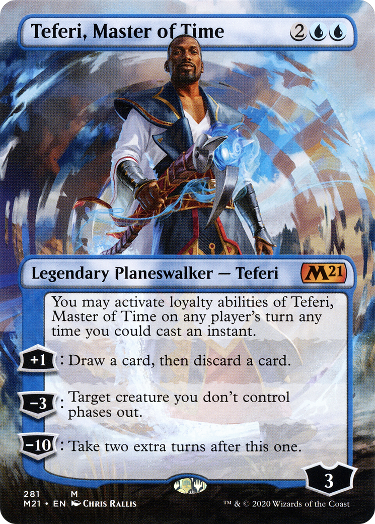 Teferi, Master of Time (M21-281) [Core Set 2021] (Borderless) MTG Single Wizards of the Coast