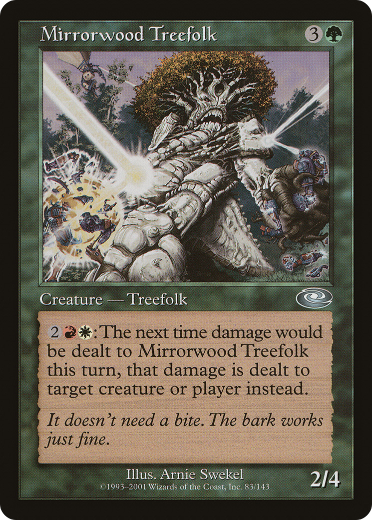 Mirrorwood Treefolk (PLS-083) [Planeshift] Foil MTG Single Wizards of the Coast
