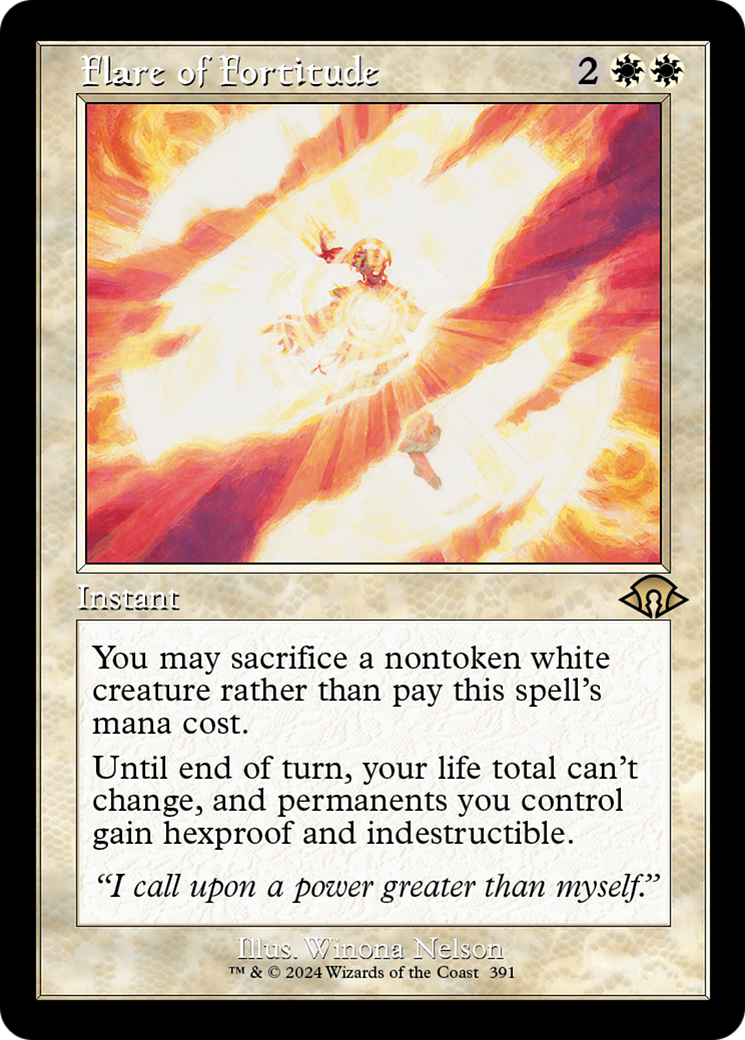 Flare of Fortitude (MH3-391) [Modern Horizons 3] MTG Single Wizards of the Coast