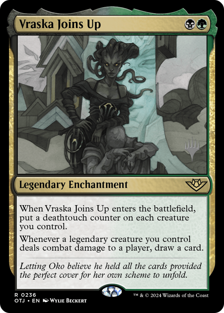 Vraska Joins Up (PPOTJ-236) [Outlaws of Thunder Junction Promos] MTG Single Wizards of the Coast
