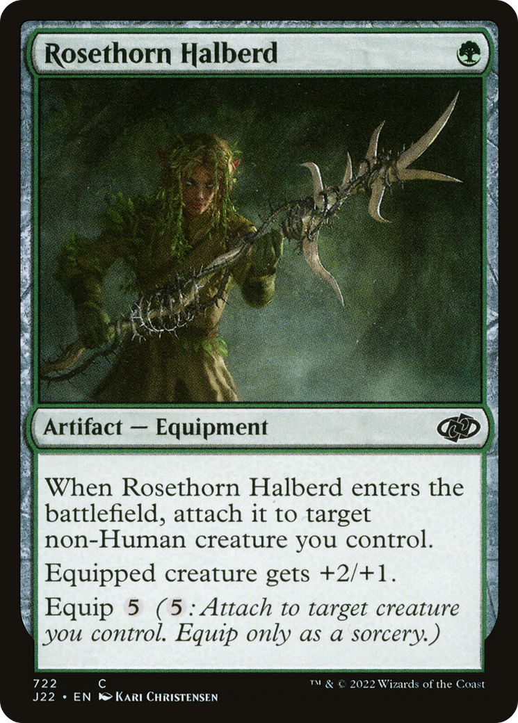 Rosethorn Halberd (J22-722) [Jumpstart 2022] MTG Single Wizards of the Coast