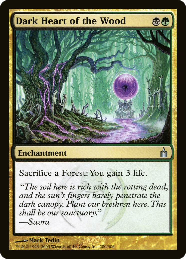 Dark Heart of the Wood (RAV-200) [Ravnica: City of Guilds] Foil MTG Single Wizards of the Coast