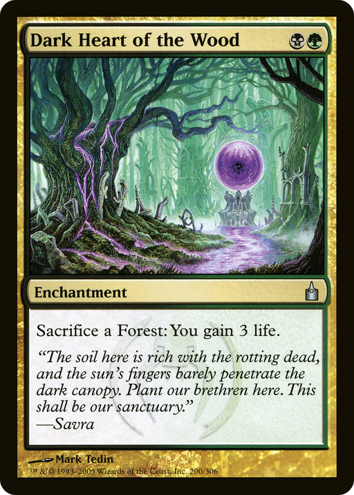 Dark Heart of the Wood (RAV-200) [Ravnica: City of Guilds] Foil MTG Single Wizards of the Coast
