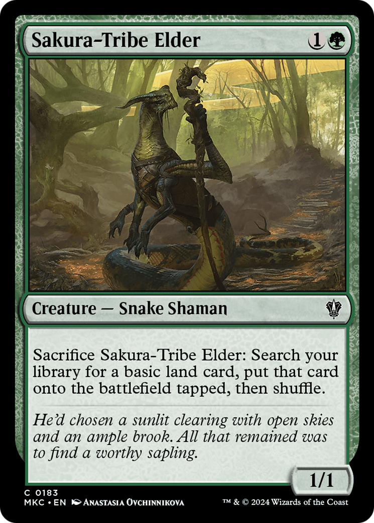 Sakura-Tribe Elder (MKC-183) [Murders at Karlov Manor Commander] MTG Single Wizards of the Coast