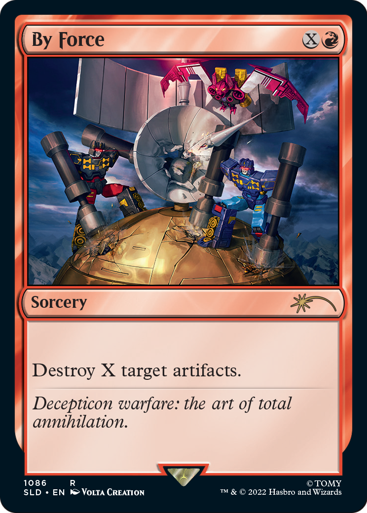 By Force (SLD-1086) [Secret Lair] Drop MTG Single Wizards of the Coast