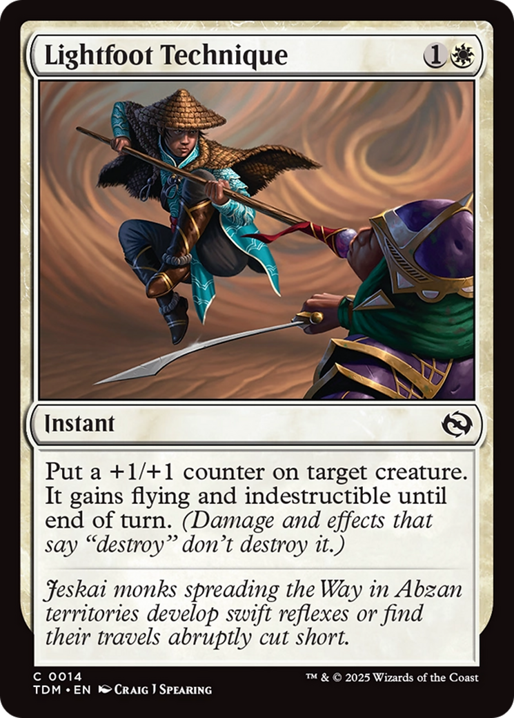Lightfoot Technique (TDM-014) [Tarkir: Dragonstorm] Foil MTG Single Wizards of the Coast