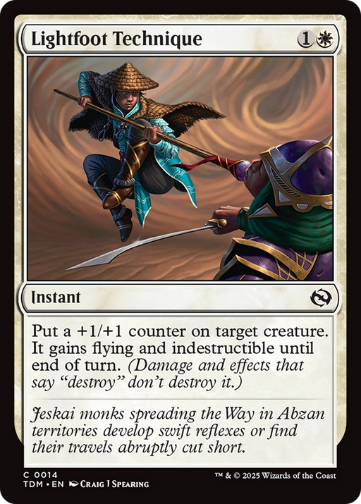 Lightfoot Technique (TDM-014) [Tarkir: Dragonstorm] Foil MTG Single Wizards of the Coast