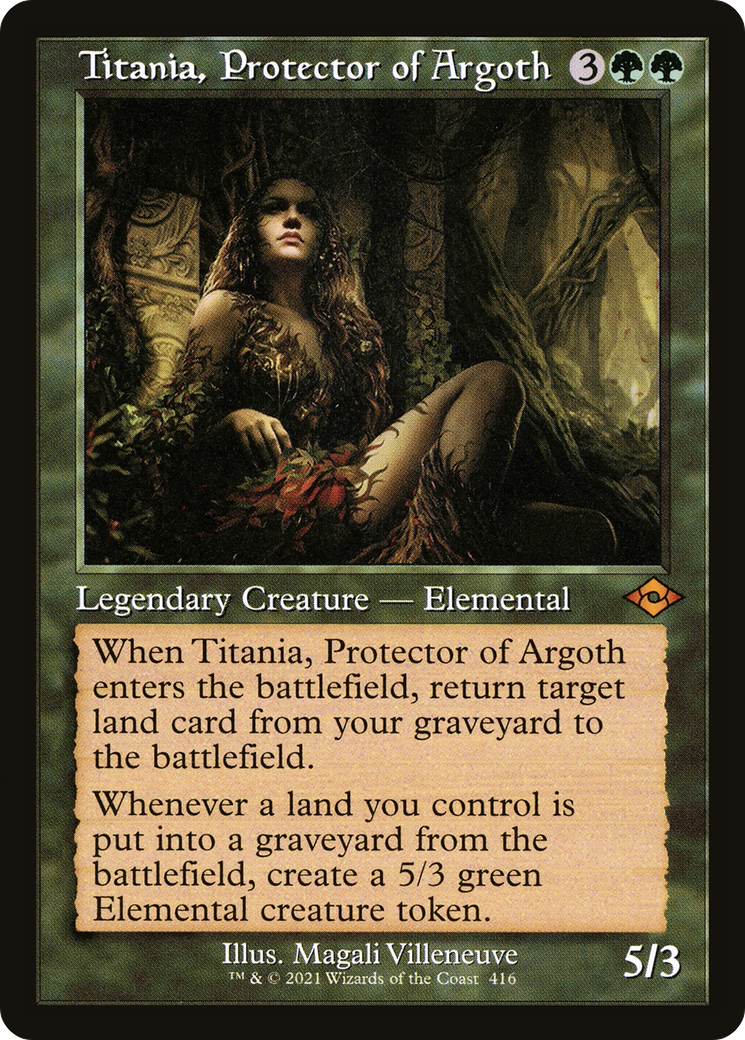 Titania, Protector of Argoth (MH2-416) [Modern Horizons 2] MTG Single Modern Horizons 2