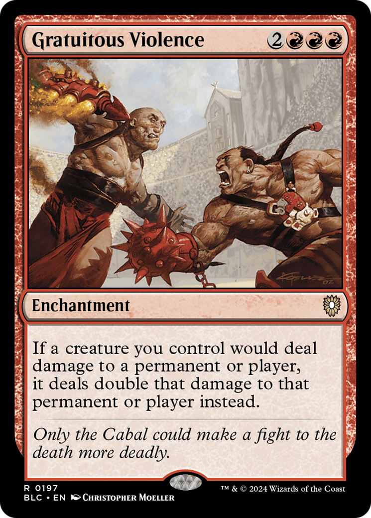 Gratuitous Violence (BLC-197) [Bloomburrow Commander] MTG Single Wizards of the Coast