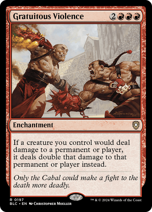 Gratuitous Violence (BLC-197) [Bloomburrow Commander] MTG Single Wizards of the Coast
