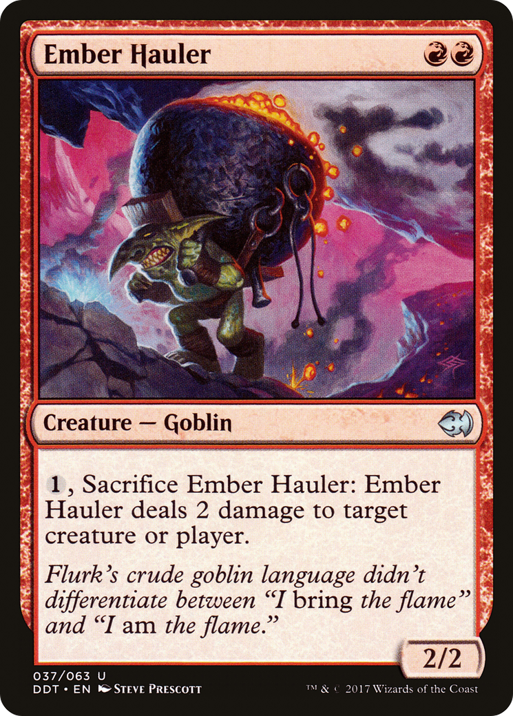 Ember Hauler (DDT-037) [Misc] Duel Decks: Merfolk vs. Goblins MTG Single Wizards of the Coast