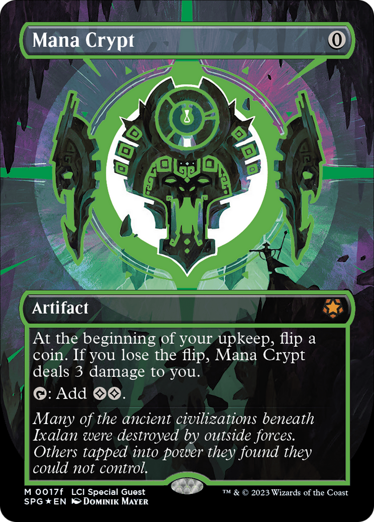 Mana Crypt (0017f) (SPG-17F) [Special Guests] (Borderless) Foil MTG Single Wizards of the Coast