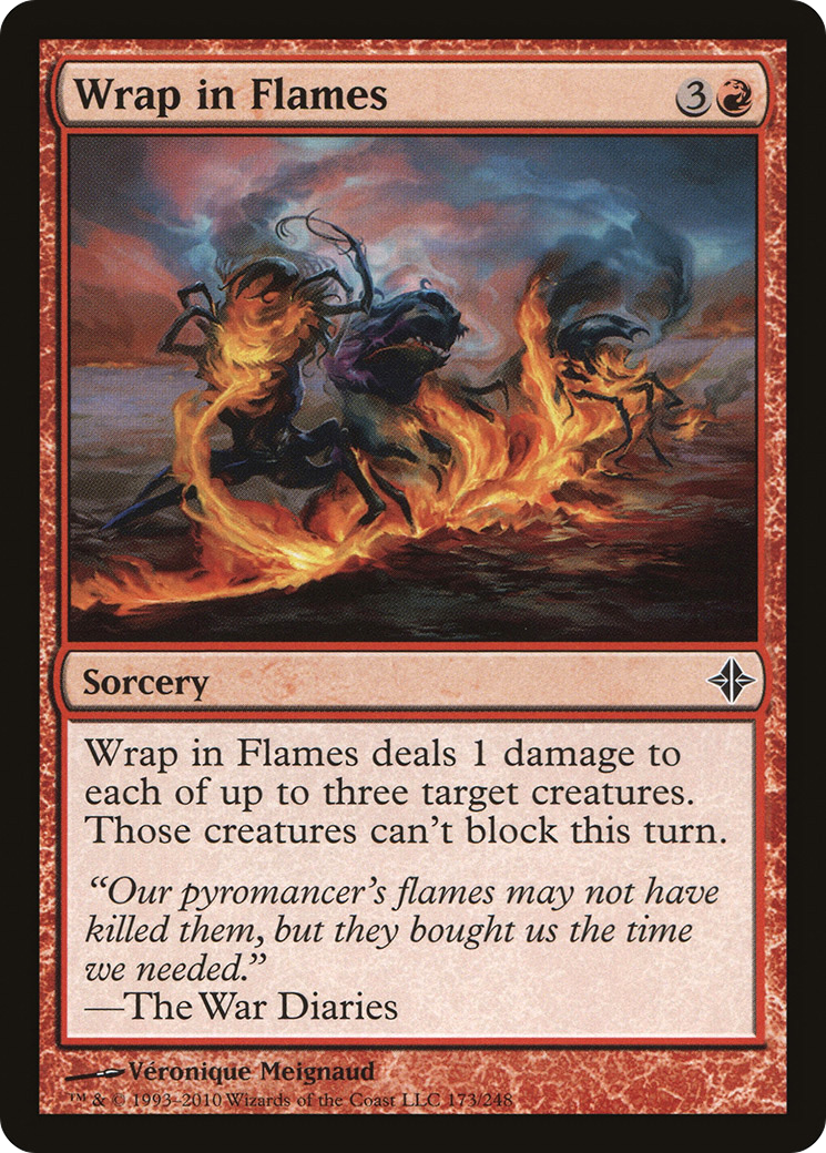 Wrap in Flames (ROE-173) [Rise of the Eldrazi] Foil MTG Single Wizards of the Coast