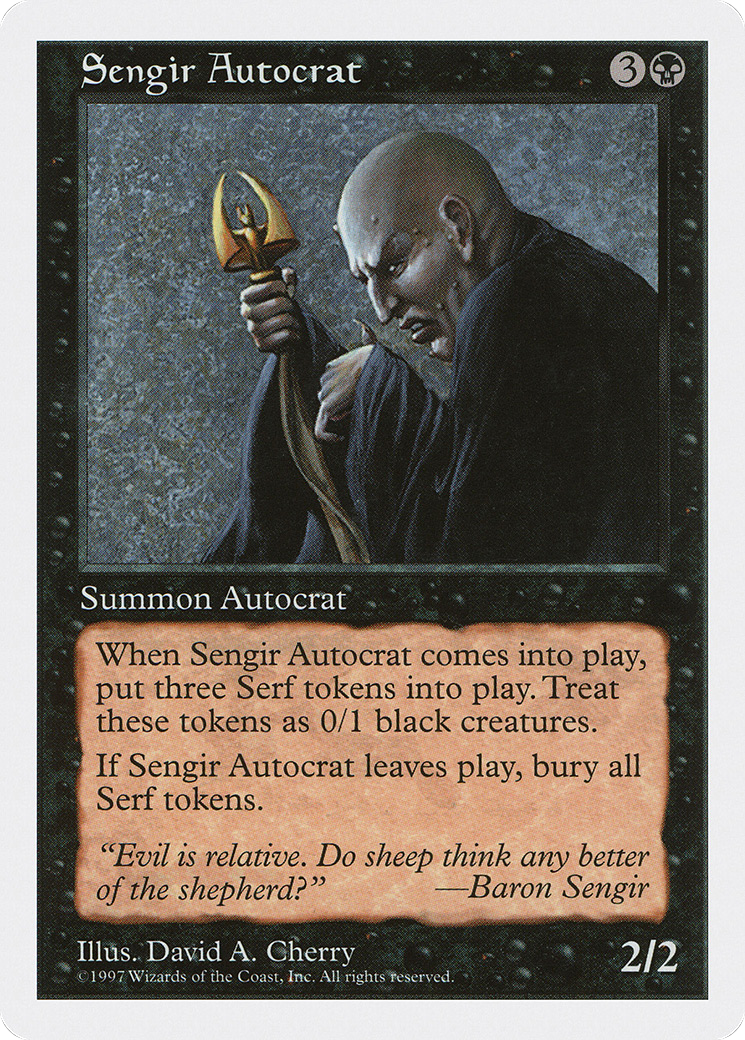Sengir Autocrat (5ED-193) [Fifth Edition] MTG Single Wizards of the Coast
