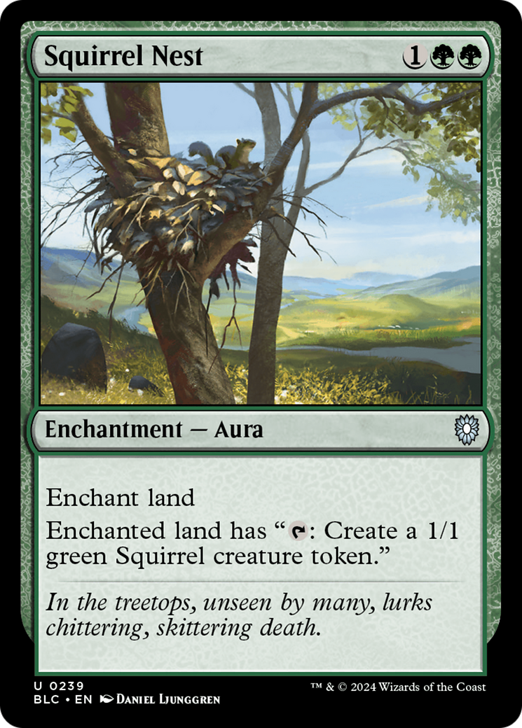 Squirrel Nest (BLC-239) [Bloomburrow Commander] MTG Single Wizards of the Coast