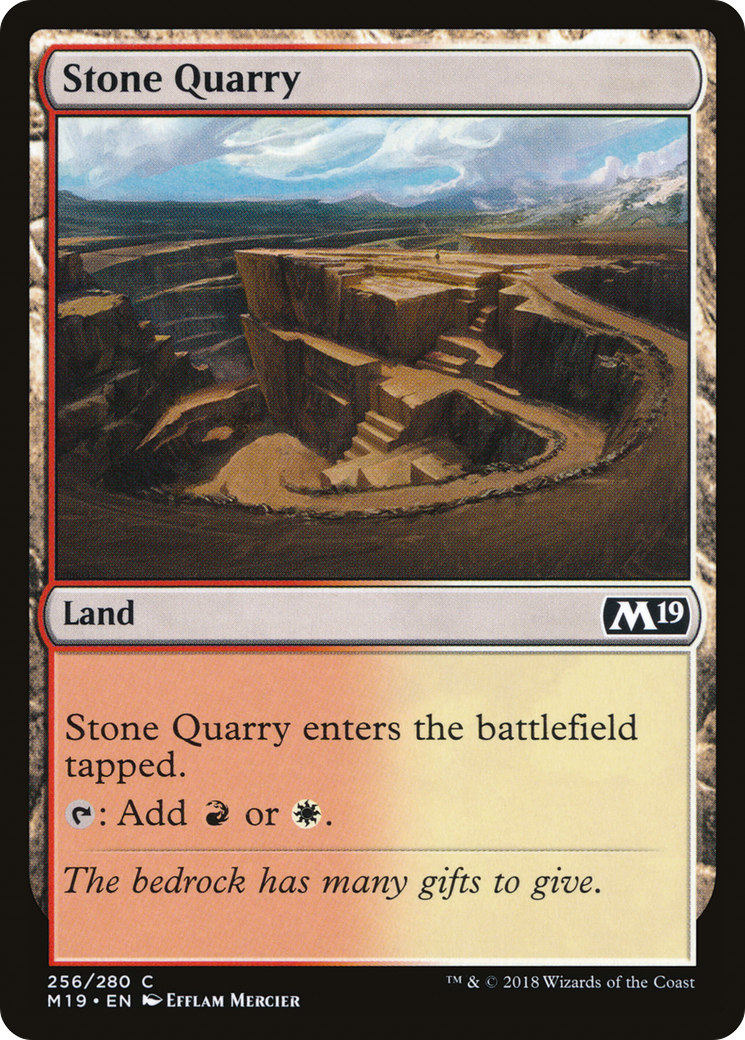 Stone Quarry (M19-256) [Core Set 2019] MTG Single Wizards of the Coast
